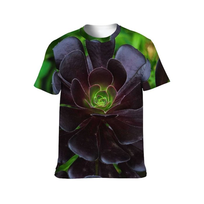 yanfind Adult Full Print T-shirts (men And Women) Summer Garden Leaf Dew Outdoors Flora Growth Blooming Beautiful Clover