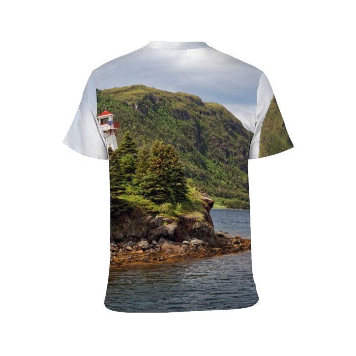yanfind Adult Full Print Tshirts (men And Women) Lighthouse Building Structure Landscape Outdoor Sky Overcast Dusk Dawn Evening