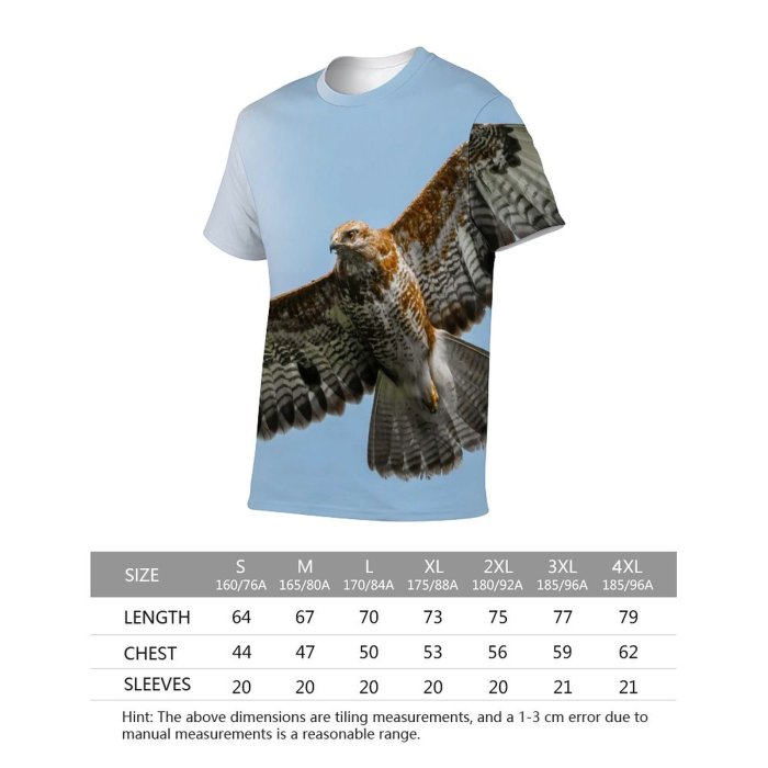 yanfind Adult Full Print T-shirts (men And Women) Outdoors Avian Kite Falconry Osprey