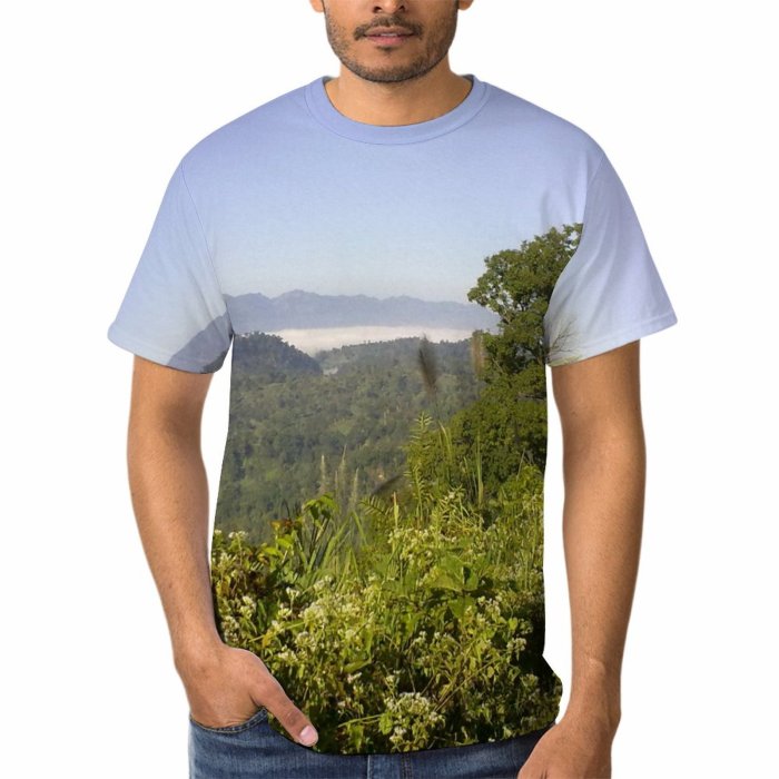 yanfind Adult Full Print T-shirts (men And Women) Landscape Trees Forest Natural Scenery