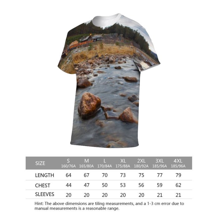 yanfind Adult Full Print Tshirts (men And Women) Area Beautiful Beauty Clear Cloud Cloudscape District Forest Grass Hill Idyllic Lagoon