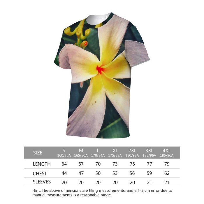 yanfind Adult Full Print T-shirts (men And Women) Summer Garden Leaf Flower Flora Blooming Tropical Beautiful Zen Lily Meditation