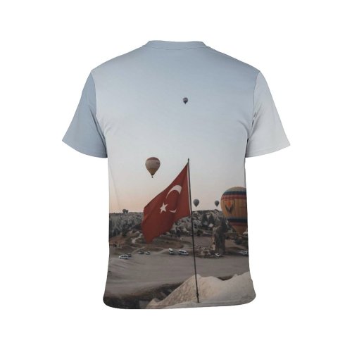 yanfind Adult Full Print T-shirts (men And Women) Snow Sunset Winter Vehicle Freedom Balloon Adventure Outdoors Exploration Wind