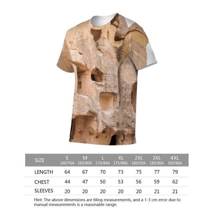 yanfind Adult Full Print T-shirts (men And Women) Sand Art Architecture Cliff Travel Cave Rock Outdoors Stone Traditional Limestone