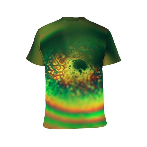 yanfind Adult Full Print T-shirts (men And Women) Abstract Bubble Vivid Colorful Light