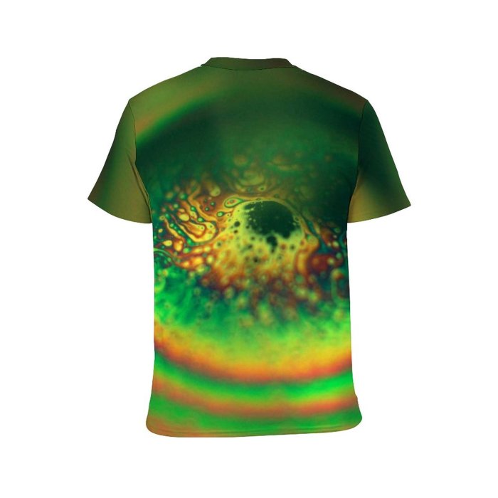 yanfind Adult Full Print T-shirts (men And Women) Abstract Bubble Vivid Colorful Light