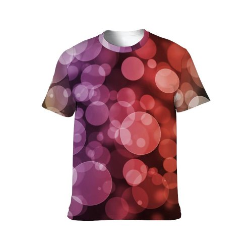 yanfind Adult Full Print Tshirts (men And Women) Light Lights Bokeh Dots Dot Circles Colorful Rainbow Night Nightlife Texture Art