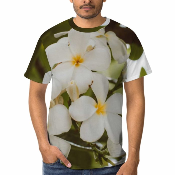 yanfind Adult Full Print T-shirts (men And Women) Summer Garden Leaf Tree Flower Outdoors Flora Growth Branch Tropical