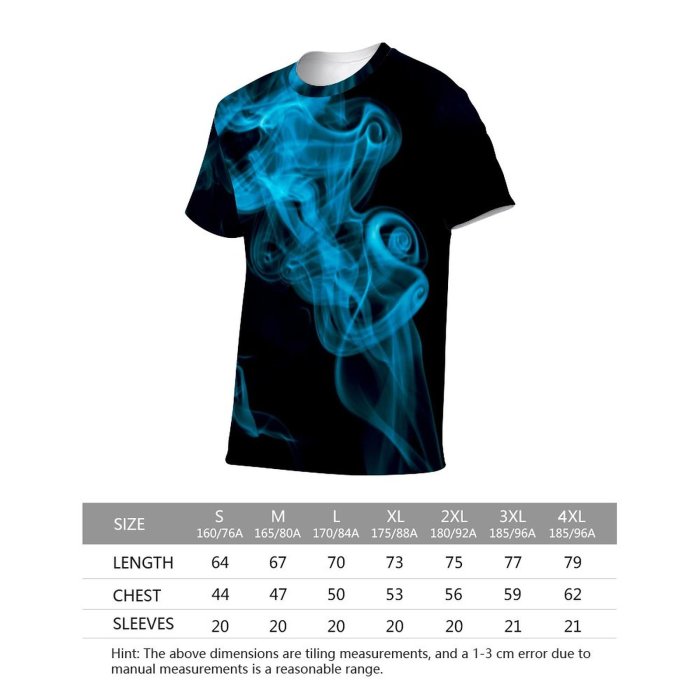 yanfind Adult Full Print T-shirts (men And Women) Abstract Burn Isolated Spirit Trail Twirl