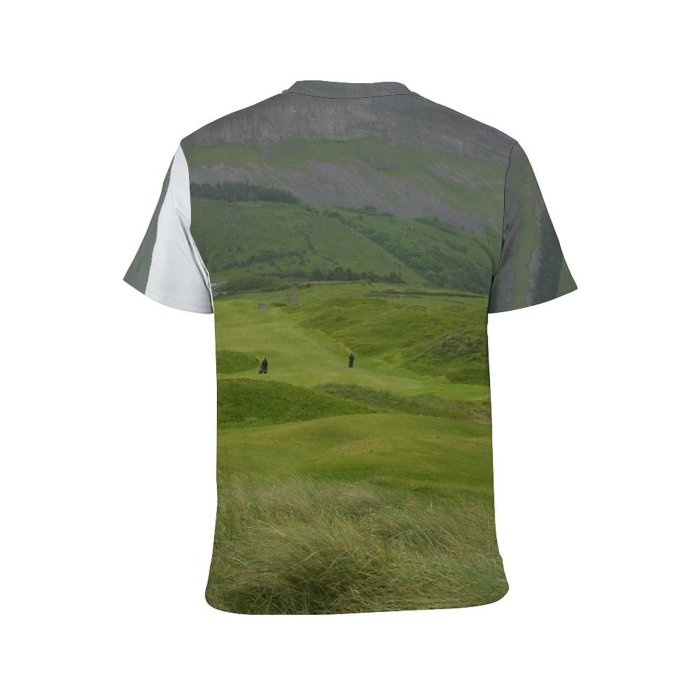 yanfind Adult Full Print Tshirts (men And Women) Fields Mountains Grass Landscape