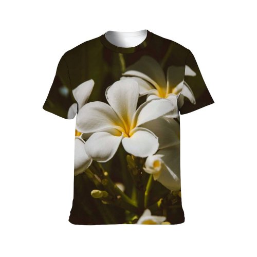 yanfind Adult Full Print T-shirts (men And Women) Summer Garden Leaf Flora Growth Blooming Tropical Zen Flores Delicate