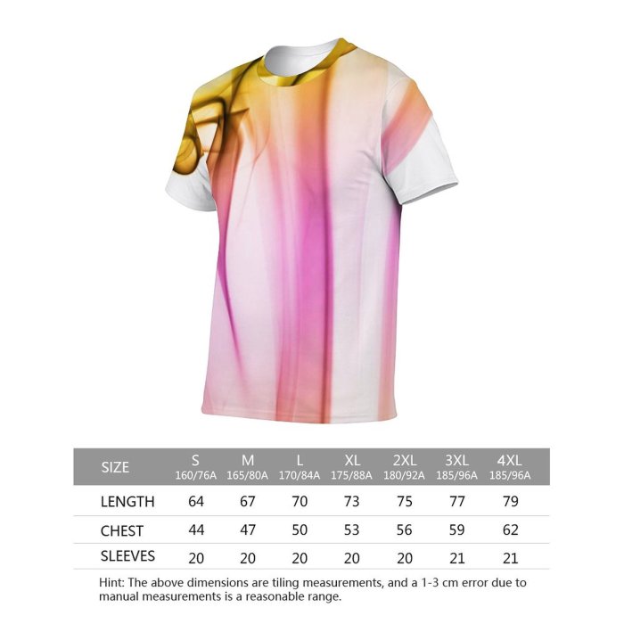 yanfind Adult Full Print Tshirts (men And Women) Abstract Aroma Art Curve Dynamic Flow form Incense Magic Motion Smell