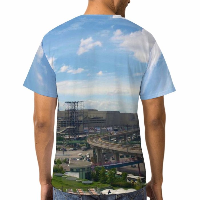 yanfind Adult Full Print Tshirts (men And Women) Mall Architecture Public Landscape Buildings City Sky