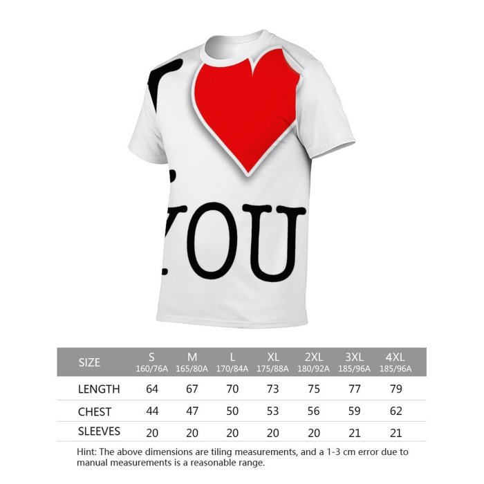 yanfind Adult Full Print Tshirts (men And Women) Love You Sentimental Concept Fiance Valentinesday Relationship Cupid Engagement Letters