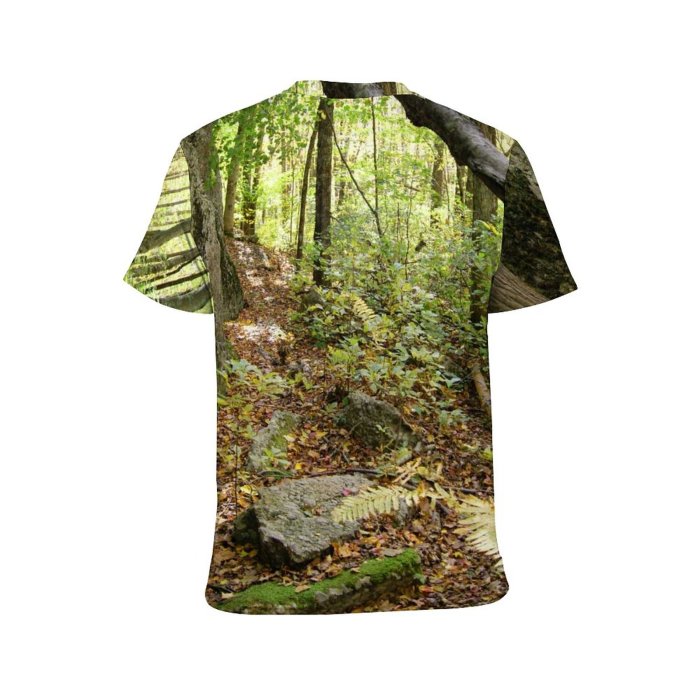 yanfind Adult Full Print T-shirts (men And Women) Abstract Beam Beautiful Beauty Big Clean Colorful Fall Flora Forest Grass