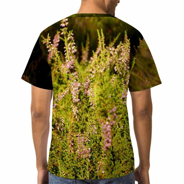 yanfind Adult Full Print Tshirts (men And Women) Lavender Forest Litter Flower Flowers Poland Light Night Autumn Fall