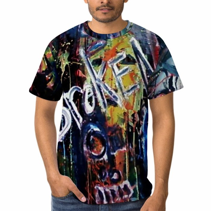 yanfind Adult Full Print Tshirts (men And Women) Art Faces Cool Creepy Abstract Expressionism Paintings Acrylic Beautiful
