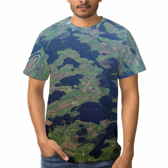 yanfind Adult Full Print Tshirts (men And Women) Alpine Alps Beautiful Beauty Clear Cloud Clouds Cloudscape Cloudy Forest Grass