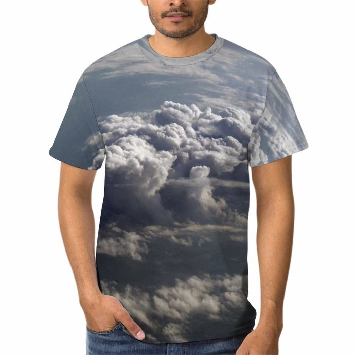 yanfind Adult Full Print Tshirts (men And Women) Atmosphere Beautiful Beauty Clear Cloud Clouds Cloudscape Cloudy Daylight Field Fluffy