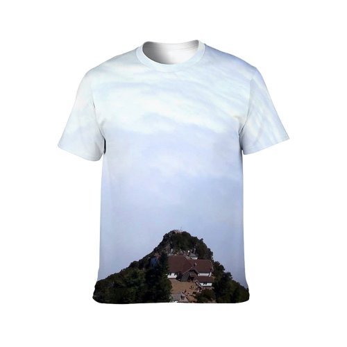 yanfind Adult Full Print Tshirts (men And Women) Lodge High Above Cloud Madeira Island Volcanic Peak Portugal Atlantic Ocean