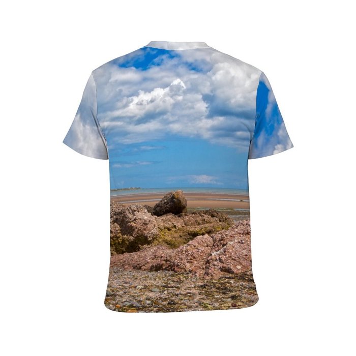 yanfind Adult Full Print Tshirts (men And Women) Malahide Beach Ireland Landscape Sky Cloud Clouds Cloudy Sand Sands Sandy Scene