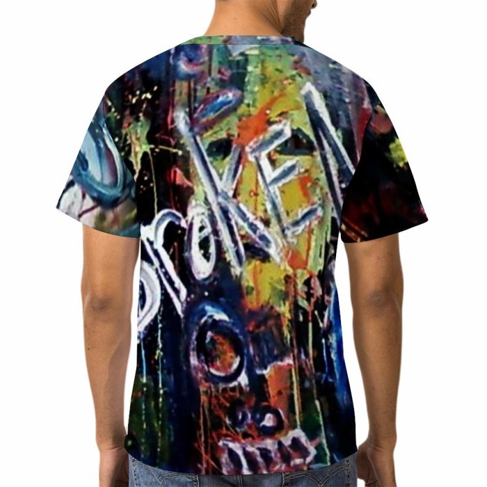 yanfind Adult Full Print Tshirts (men And Women) Art Faces Cool Creepy Abstract Expressionism Paintings Acrylic Beautiful