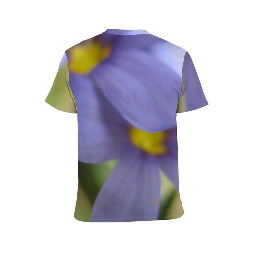 yanfind Adult Full Print Tshirts (men And Women) Flower Pedals Bloom Purple Soft Plant Pretty Love Beautiful Summer
