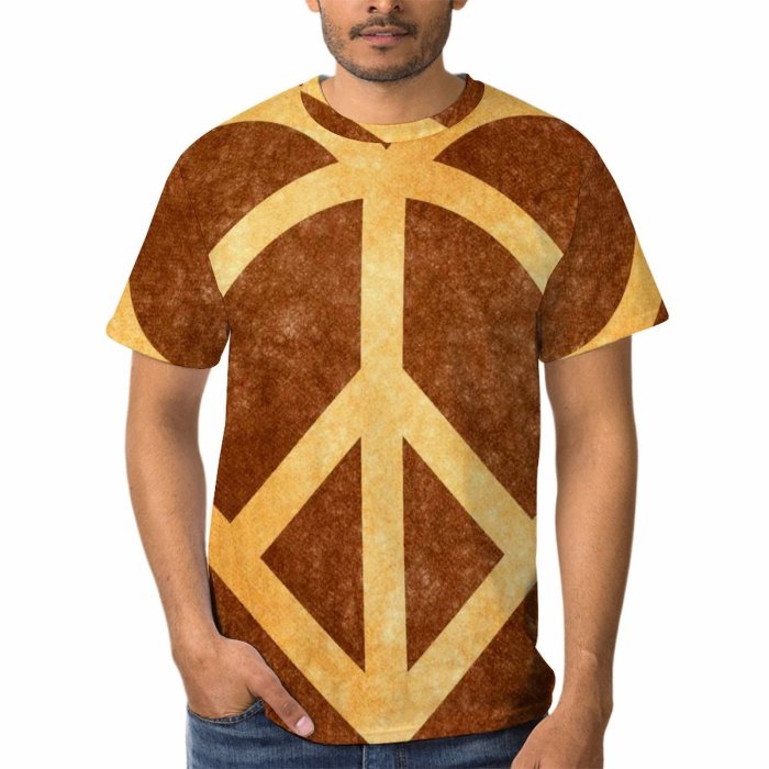 yanfind Adult Full Print Tshirts (men And Women) Love Peace Grunge Heart Peaceful Serene Serenity Compassion Altruism Signage