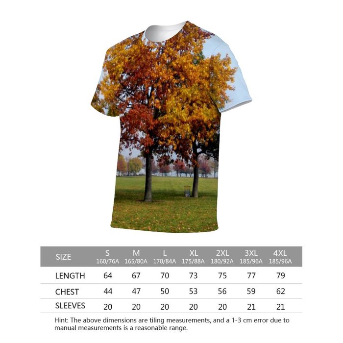 yanfind Adult Full Print Tshirts (men And Women) Autumn Fall Fallingleaves Shed Trees