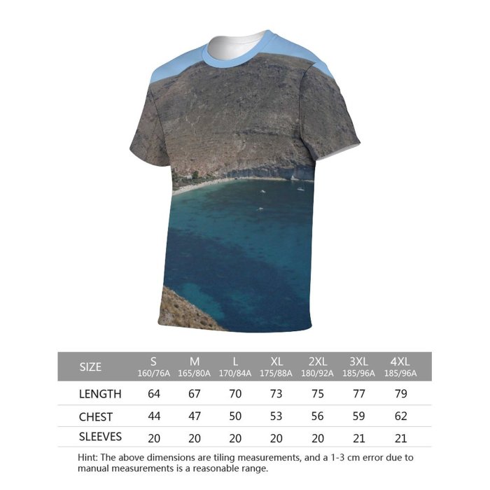 yanfind Adult Full Print Tshirts (men And Women) Almeria Spain Landscape Mountains Sea Cove