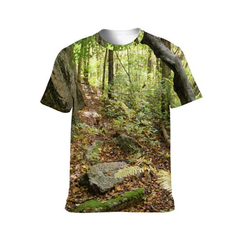 yanfind Adult Full Print T-shirts (men And Women) Abstract Beam Beautiful Beauty Big Clean Colorful Fall Flora Forest Grass
