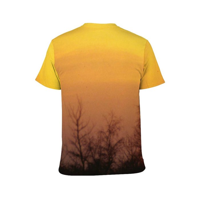 yanfind Adult Full Print Tshirts (men And Women) Landscape Sunset Sunrise Sky Clouds Peaceful Trees Plants