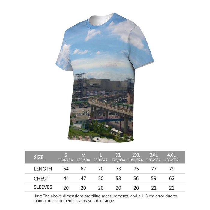 yanfind Adult Full Print Tshirts (men And Women) Mall Architecture Public Landscape Buildings City Sky