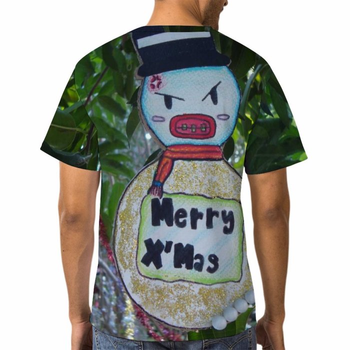 yanfind Adult Full Print Tshirts (men And Women) Advent Celebrate Christmas Cute December Decorate Decoration Different Eve Festive Festival