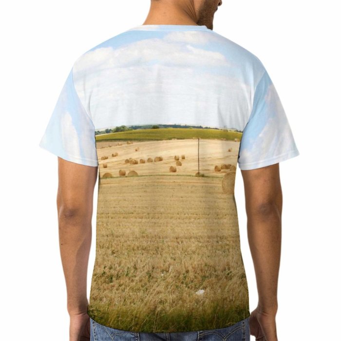 yanfind Adult Full Print Tshirts (men And Women) Agriculture Barley Bread Cereal Country Countryside Crop Cultivated Farm Farming Farmland Field