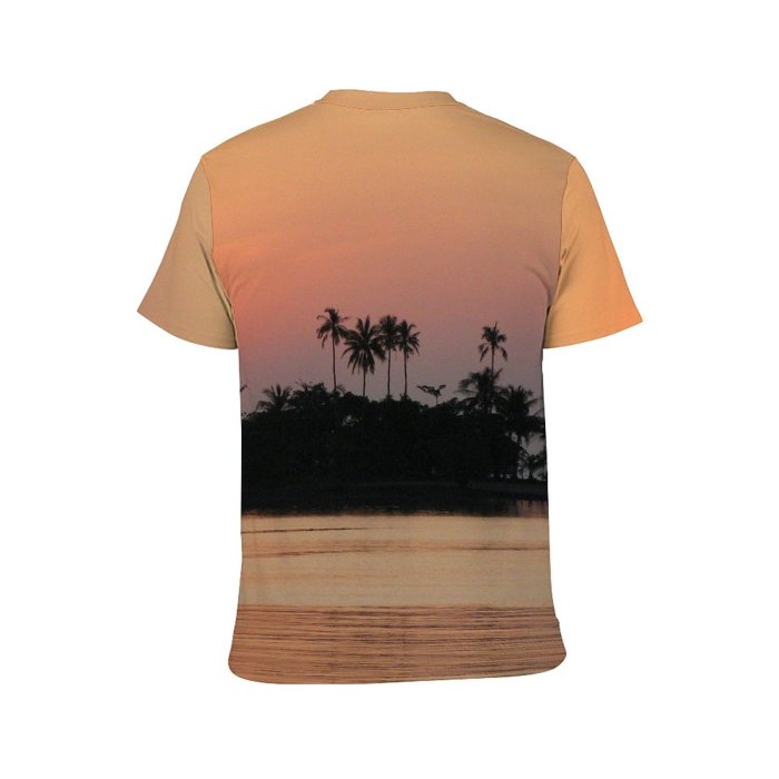 yanfind Adult Full Print T-shirts (men And Women) Landscape Sunset Bangbao