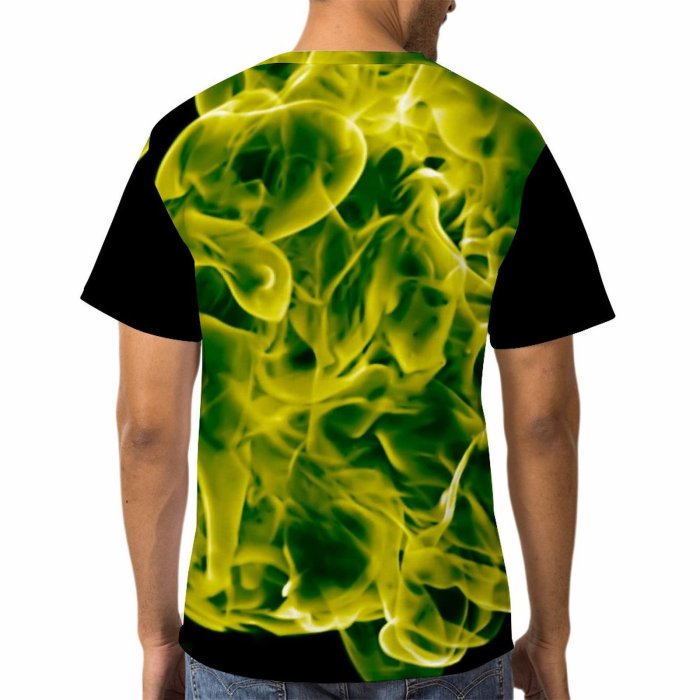 yanfind Adult Full Print T-shirts (men And Women) Abstract Beautiful Blaze Blazing Bonfire Burn Closeup Cozy Danger Design Detail Energy