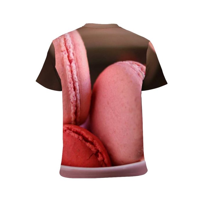 yanfind Adult Full Print T-shirts (men And Women) Wood Sugar Candy Chocolate Sweet Unhealthy Cake Homemade Cookie Cream Temptation Delicious