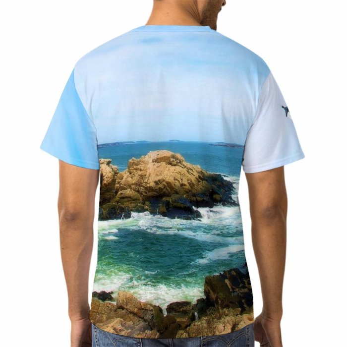 yanfind Adult Full Print Tshirts (men And Women) Lighthouse Portland Maine Headlight Sea NewEngland Atlantic Ocean Seascape Landscape