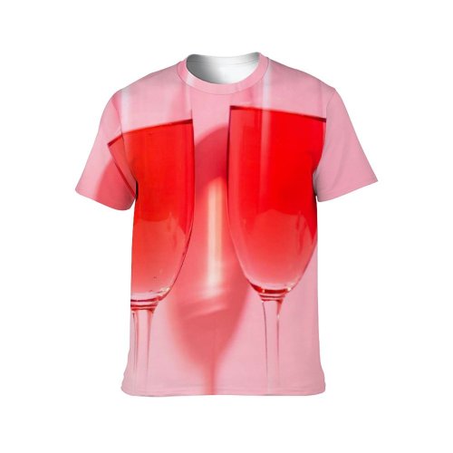 yanfind Adult Full Print T-shirts (men And Women) Toast Alcohol Bar Party Cocktail Glass Luxury Wine Champagne Romance Liquid