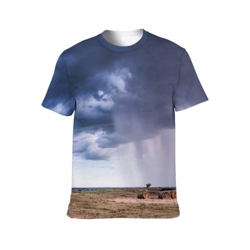 yanfind Adult Full Print T-shirts (men And Women) Landscape Thunderstorm Hot Travel Cloud Outdoors Condensation Geyser
