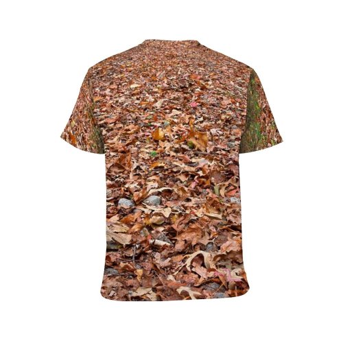yanfind Adult Full Print Tshirts (men And Women) Fall Trail Hdr Path Pathway Way Grass Passage Passageway Tree Trees Wood