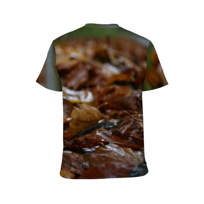 yanfind Adult Full Print Tshirts (men And Women) Leafs Leaves Dead Floor Forest Autumn Plants