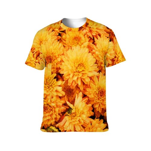 yanfind Adult Full Print Tshirts (men And Women) Autumn Beautiful Bloom Blooming Botany Bouquet Bunch Chrysanth Chrysanthemum Colorful Daisy