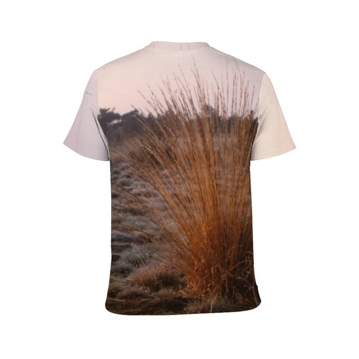 yanfind Adult Full Print Tshirts (men And Women) Landscape Trees Woods Winter Snow Scenery Grass