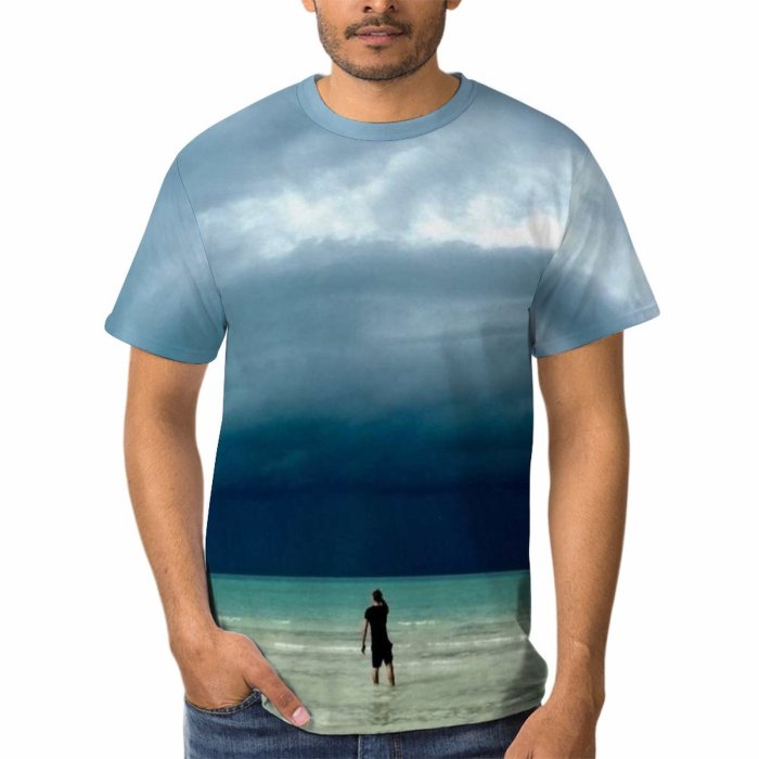yanfind Adult Full Print T-shirts (men And Women) Sea Beach Sand Relaxation Ocean Summer Travel Seascape Seashore Island Outdoors