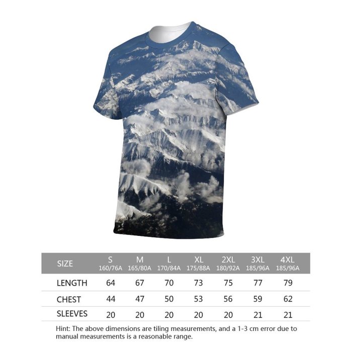 yanfind Adult Full Print Tshirts (men And Women) Alpine Alps Beautiful Beauty Clear Cloud Clouds Cloudscape Cloudy Forest High