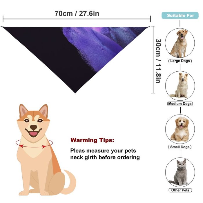 Pet Scarf  Kerchiefs Accessories for Small to Large Dogs Cats