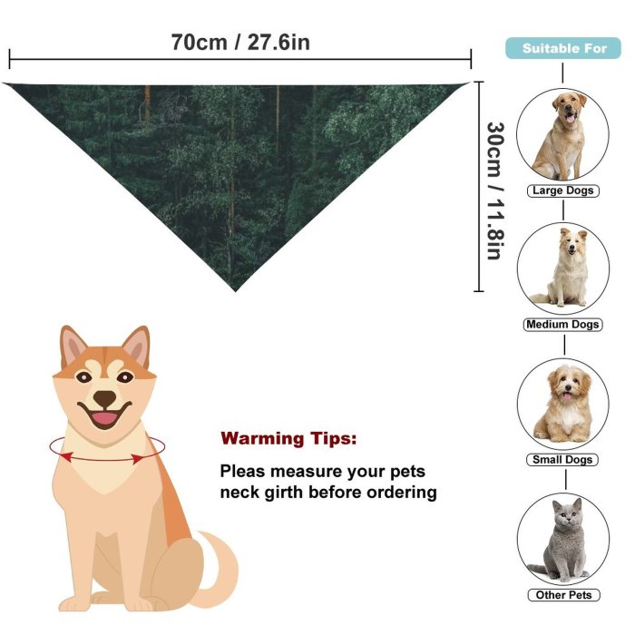 Pet Scarf  Kerchiefs Accessories for Small to Large Dogs Cats