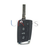 5G0 959 753 AB flip remote key shell 3 button for VW Golf 7 2013 2014